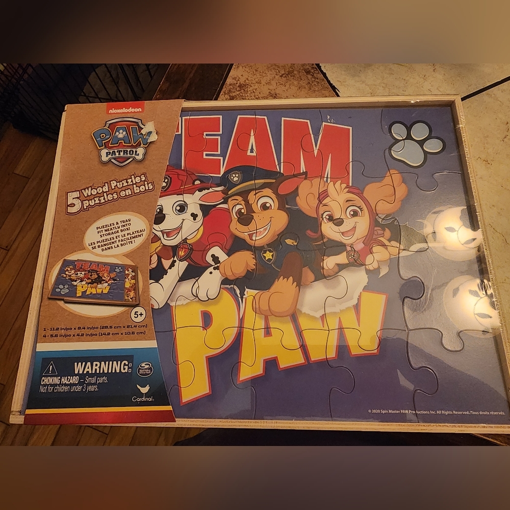 Paw patrol wood puzzle